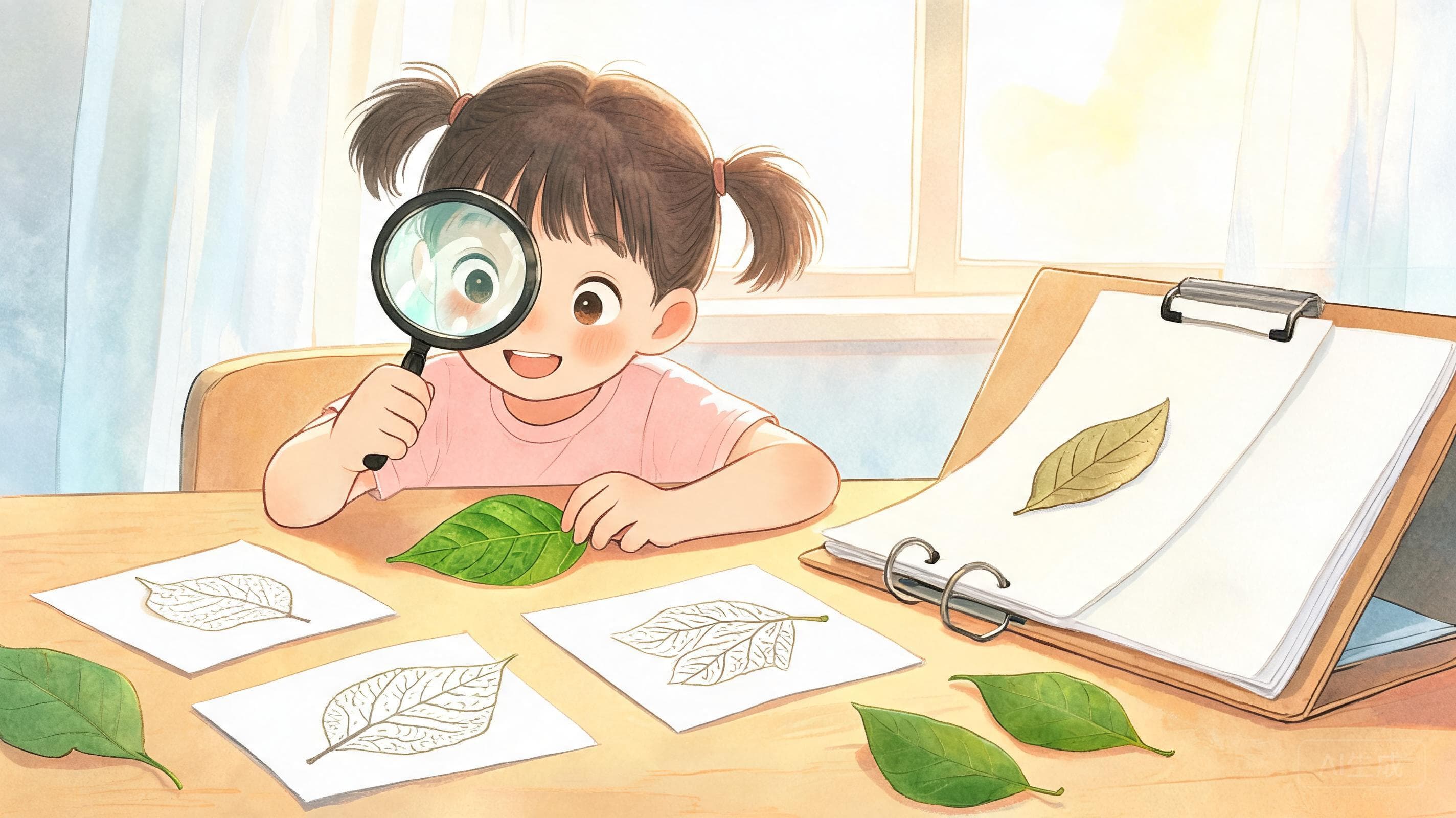 一片叶子的身份证主视觉——警察靠身份证认人，植物学家靠叶形叶脉认树——给校园里的每片叶子办一张身份证。