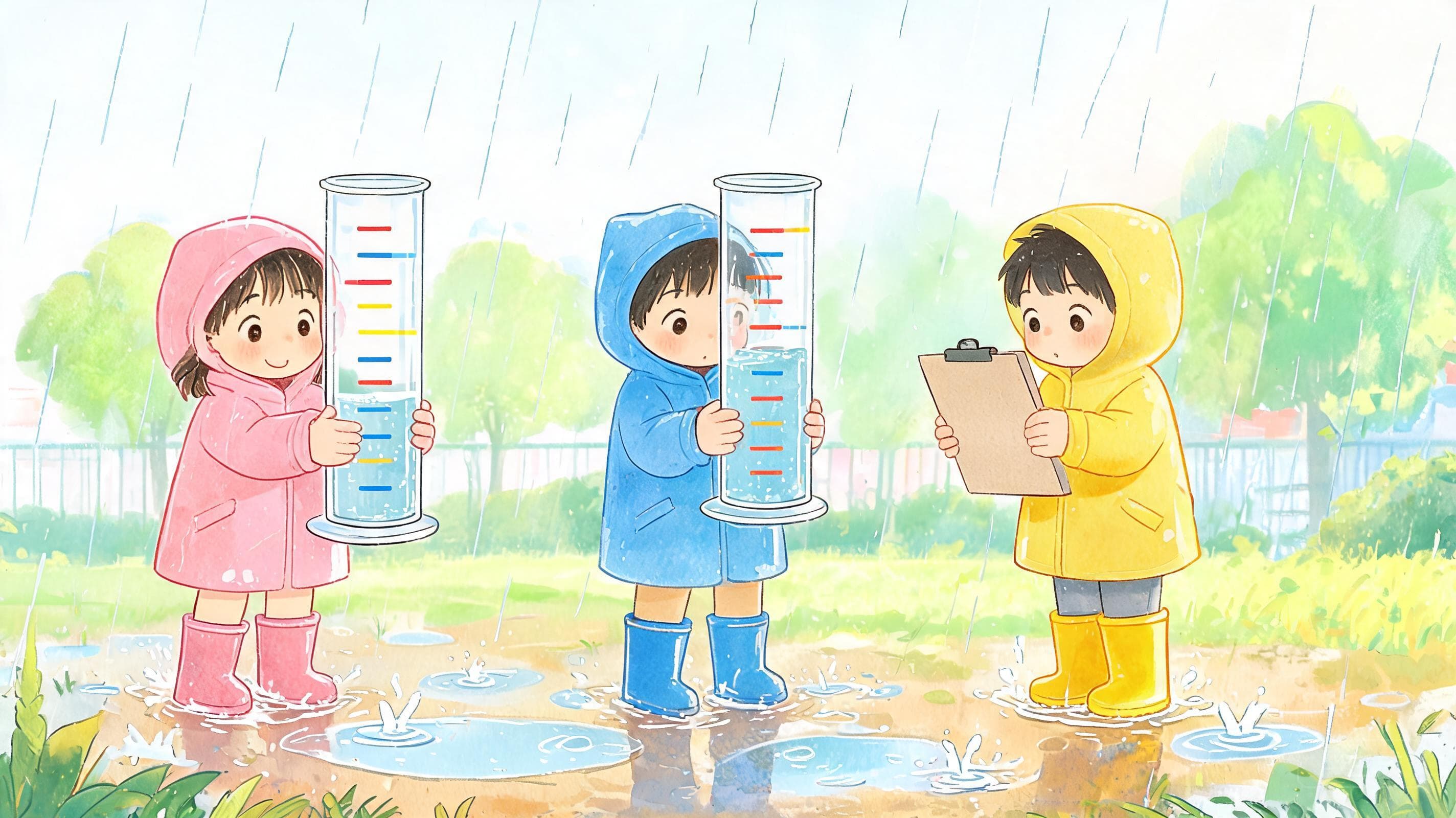 测量天空的眼泪主视觉——一场雨下了多少水?买来的工具不算本事——自制雨量器,亲手给天空的眼泪定刻度。