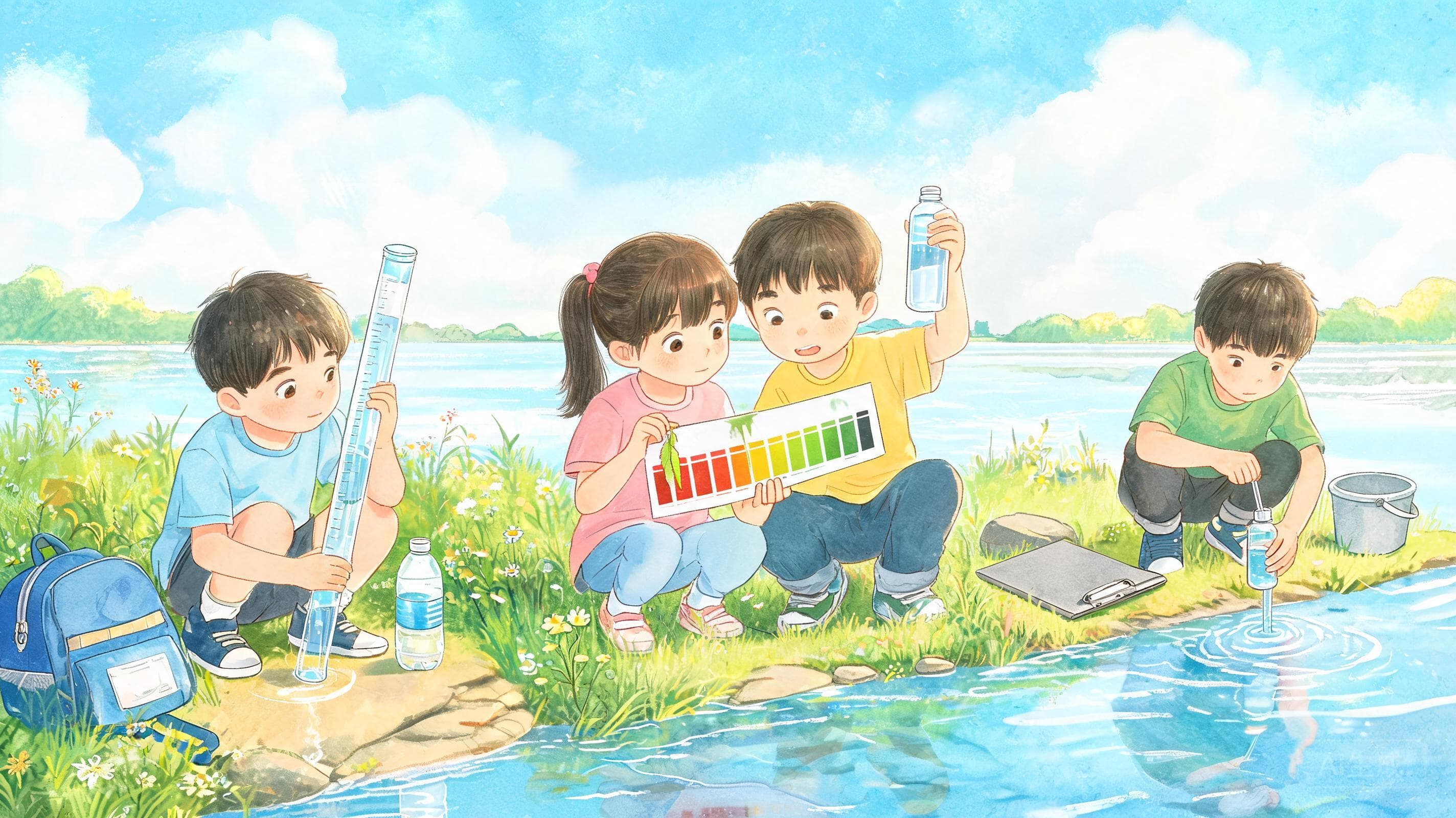 水的体检报告主视觉——义乌江的水,比你想象的更有故事——给一段江水做"全身体检",写一份像样的水质报告。